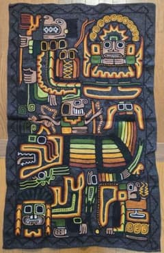 グアテマラ 手刺繍 タペストリー 民族アート マヤ族 民芸品 壁掛け