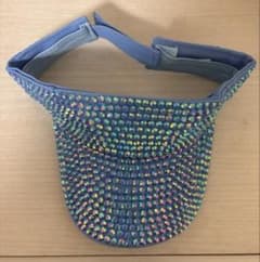 ラインストーン サンバイザー ライトブルーのサムネイル