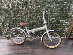 【送料込】折りたたみ自転車 ホワイト　白　Contes du jour 送料込】折りたたみ自転車 ホワイト 白 Contes du jour - メルカリ