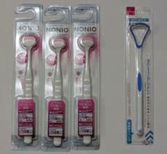 NONIO 舌クリーナー 3本 ＋ ラバータイプ 舌ブラシ 計4本セットのサムネイル