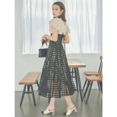 dazzlin シアーチェックコルセットワンピースのサムネイル