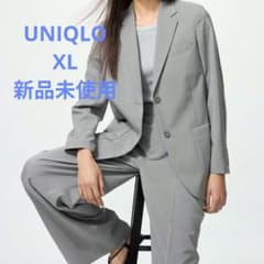 新品未使用 ユニクロ 感動ジャケットリラックスフィット XL グレー