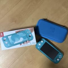 Nintendo Switch Lite 本体 ターコイズ キャリングケース付 - メルカリ