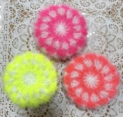 スセミたわし ネオンカラー 韓国たわし ホッパンスセミ ハンドメイド