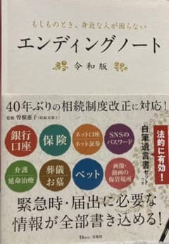 もしものとき、身近な人が困らないエンディングノート 令和版のサムネイル