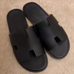 HERMES エルメス 42 イズミール 黒 メンズ - メルカリ
