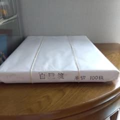 書道用紙　白隠箋　半切100枚のサムネイル