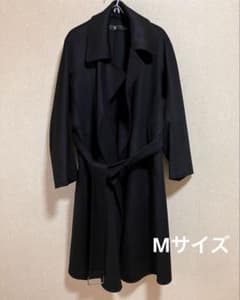 【最終値下げ】 ユニクロ +J カシミヤブレンドラップコート ブラック Lサイズ UNIQLO +J カシミヤブレンドラップロングコートXL ブラック