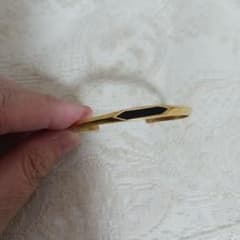 ☆ゴールドカラー vintage オープン バングル