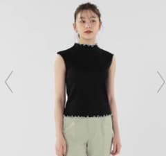 GUバイカラーリブメローコンパクトT（ノースリーブ）のサムネイル