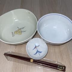 橘吉 食器4点セット 鉢 小鉢 箸 揃えのサムネイル