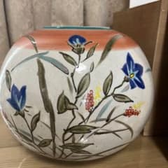 お値下げ 九谷焼 花瓶 森 左馬尉作 - メルカリ