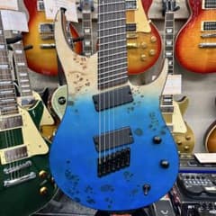 【11762】Alljita 7弦ギター ブルー ファンフレット 11762】Alljita 7弦ギター ブルー ファンフレット - メルカリ