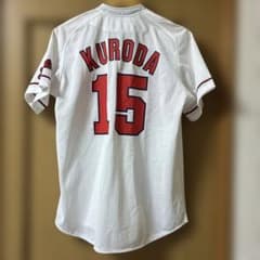 広島 カープ サイズM ユニフォーム 黒田 15 ホーム - メルカリ