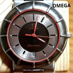 オメガ 希少 シーマスター ダイナミック デイト メンズ腕時計 稼働品 