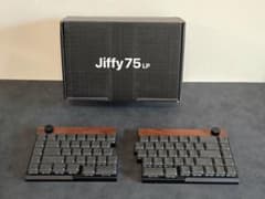 Jiffy75 ウォールナット 分割キーボード Jiffy75 LP ウォールナット×ブラック 分割キーボード - メルカリ