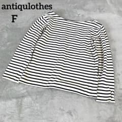 antiqulothes 긴팔 국경 컷소우 보트넥