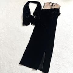 AMERI 2WAY CURVE VELOURS DRESS - メルカリ