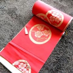 【希少】寿 高級御夜具地 別誂 絹交織 品名「花」 40m 婚礼道具 反物 希少】寿 高級御夜具地 別誂 絹交織 品名「花」 40m 婚礼道具 反物