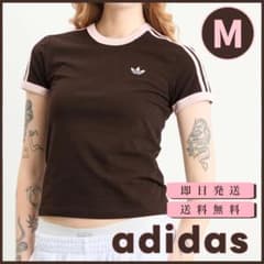 即日発送】adidas Tシャツ M ブラウン ピンク 半袖 韓国限定 - メルカリ
