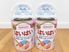和光堂 はいはい ミルク缶 810g 空き缶 2個 スプーン付のサムネイル