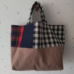 ハンドメイド パッチワークトートバッグのサムネイル
