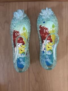디즈니 아리엘 샌들 18cm 키즈 소녀 클리어