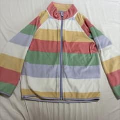H&M キッズ フリース ジップアップ ジャケット マルチカラーのサムネイル