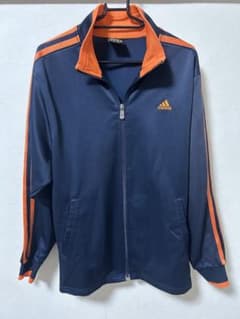 adidas トラックジャケット ネイビー オレンジのサムネイル