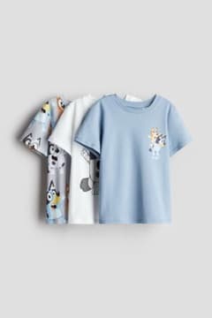 H&M Bluey Tシャツ 3枚セット 120cmのサムネイル