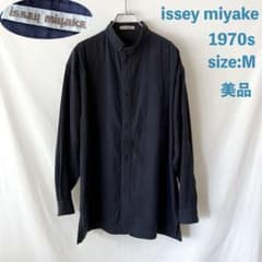 希少 美品 70s issey miyake コットンガーゼ 長袖シャツ M