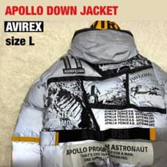 AVIREX】APOLLO DOWN JACKETシルバー sizeL - メルカリ