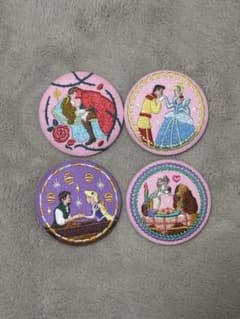 ディズニープリンセス刺繍バッジ4個セット - メルカリ