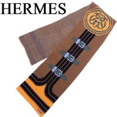 HERMES エルメス グランデテヌエ カシミヤ 100％ マフラー ショール 