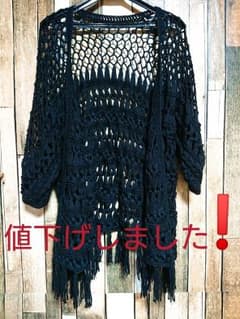 オシャレな網カーディガン☆値下げしました！！のサムネイル