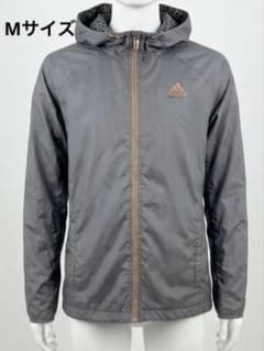 adidas ナイロンジャケット フード付き グレー Mサイズのサムネイル