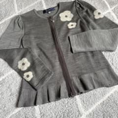 M'S GRACY カーディガン グレー 花モチーフ - メルカリ
