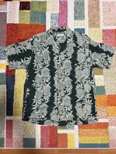SUN SURF 初期タグ 80年代 アロハシャツ パイナップル柄 レーヨン
