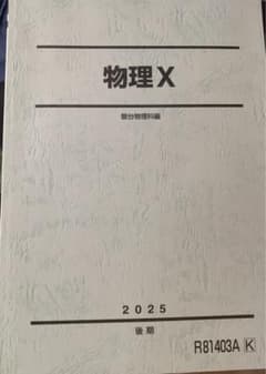 駿台 2025 後期 物理X(前期、後期)物理の総合研究 駿台 物理X 後期 - メルカリ