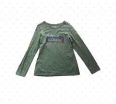 L.LBEANグリーン 長袖カットソーTシャツのサムネイル