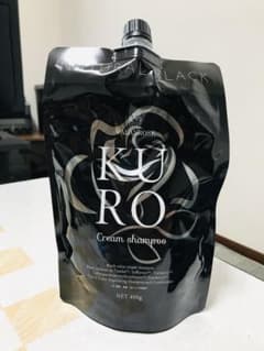 KURO クリームシャンプー白髪染め400g ナチュラルブラックのサムネイル