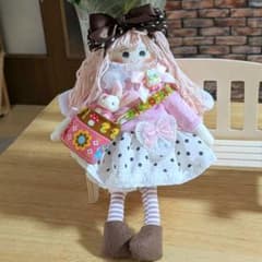 ハンドメイドチャーム♡キーホルダー♡カントリードール♡女の子