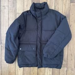 GU キッズ ダウンジャケット ブラック　140