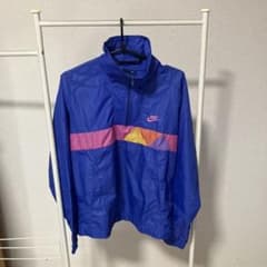 NIKE 紺タグ ハーフジップ ナイロンジャケット L - メルカリ
