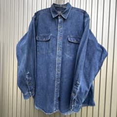 ポロラルフローレン XL デニムシャツ デニム ポニーなし ダブル