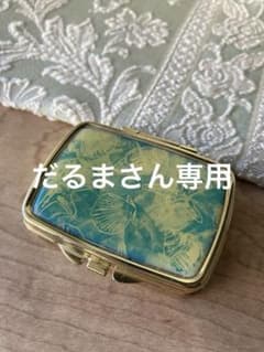 貝柄模様 アクセサリーケース ミラー付きのサムネイル