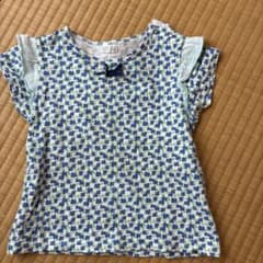 ラグマート　花柄フリル袖Tシャツ 95cmのサムネイル
