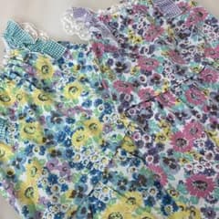 trottapins ＫＰ花柄ノースリーブワンピース姉妹１３０・１１０のサムネイル