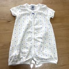 プチバトー半袖ロンパース　12m 女の子のサムネイル