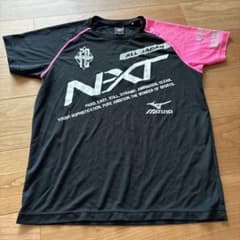 MIZUNO バレーボールウェア Tシャツ ブラック ピンク Lのサムネイル